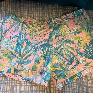 EUC Lilly Pulitzer Ocean View shorts.